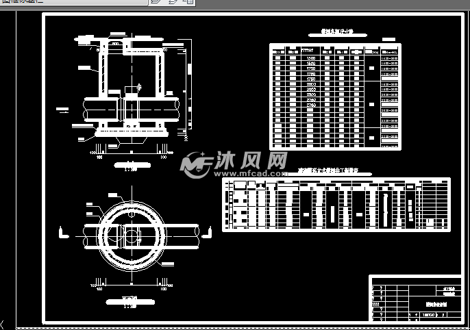 蝶阀井,排气井,排泥井详图