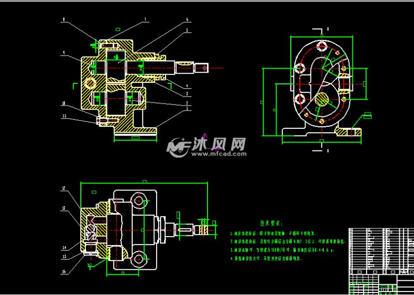 齿轮泵的三维及非标零件图,装配图 - solidworks齿轮与链条模型下载