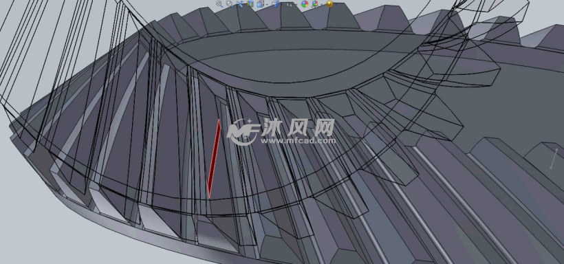 格里森制圆锥弧形齿轮配合对研修型模型、演示