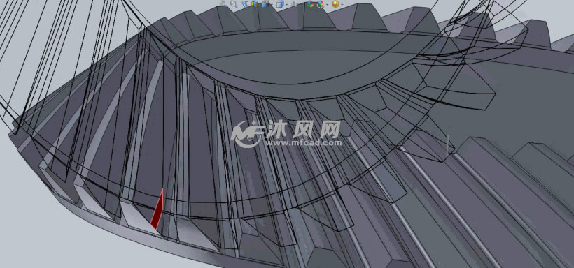 格里森制圆锥弧形齿轮配合对研修型模型、演示