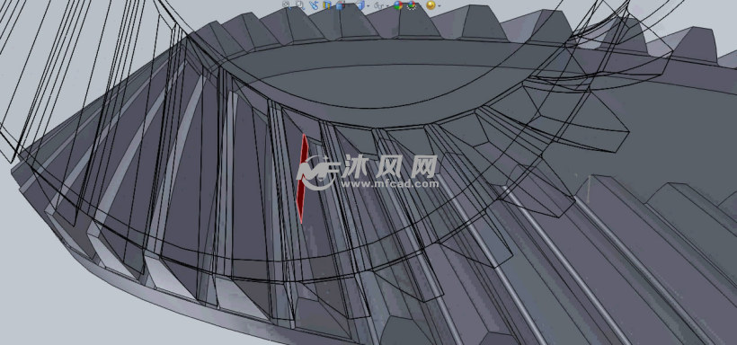 格里森制圆锥弧形齿轮配合对研修型模型、演示