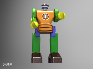 金属钣金机器人模型 - proe玩具公仔类模型下载 - 沐风图纸