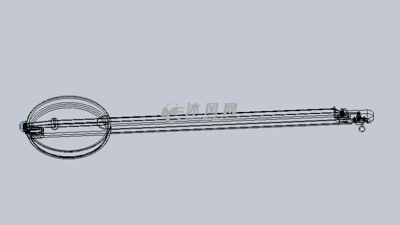 音乐演奏的琵琶设计模型 - solidworks生活用品类模型下载 - 沐风图纸