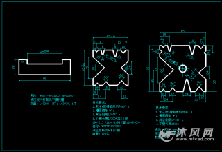 折弯机刀模cad图纸