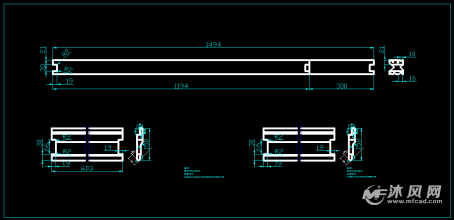 折弯机刀模cad图纸