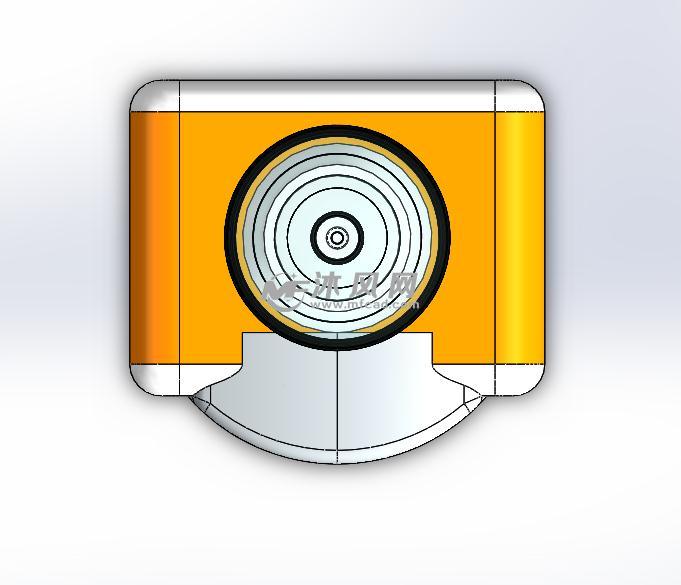 饮水机设计模型俯视图