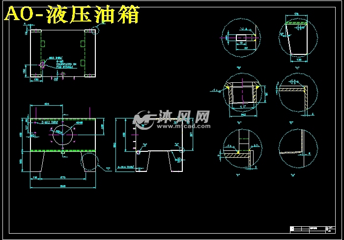 液压泵站装配图