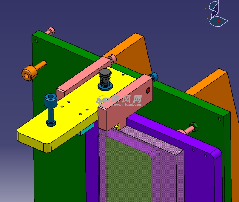 定向平移翻面结构