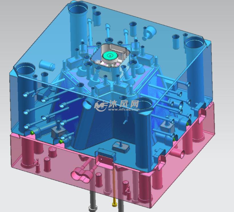 一套经典的哈弗模 后模内置推板 hsdco标准 - 工业用品模具图纸下载