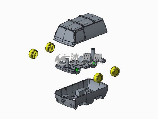 迷你型面包玩具车模型设计