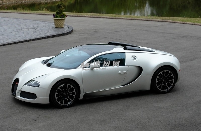 布加迪威龙跑车轿车带参曲面模型