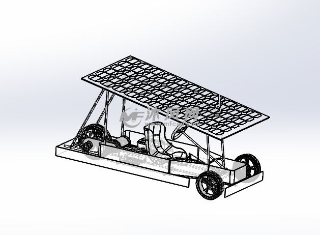 新型太阳能三轮车模型