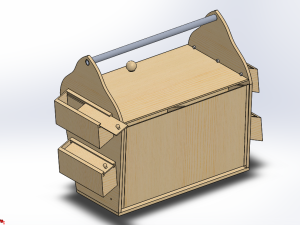 大型工具箱设计 - solidworks机械设备模型下载 - 沐风图纸