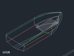 简易的快艇模型 - solidworks交通工具模型下载 - 沐风图纸