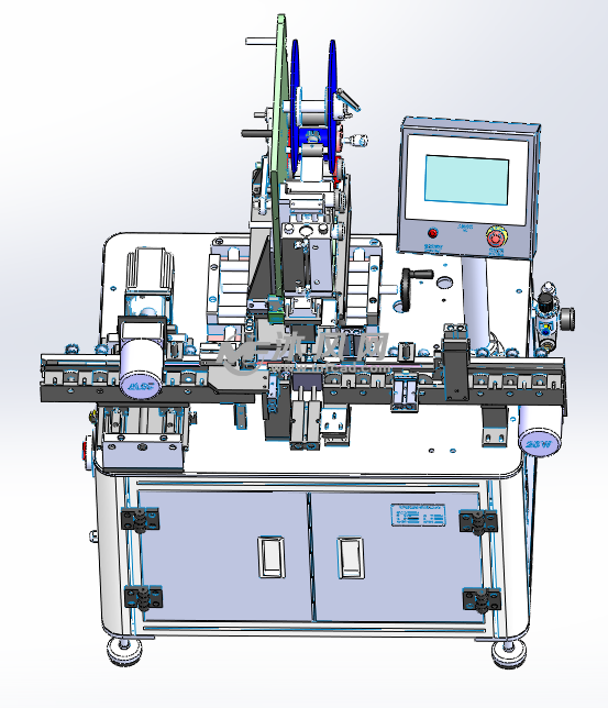 全自动平面贴标机模型