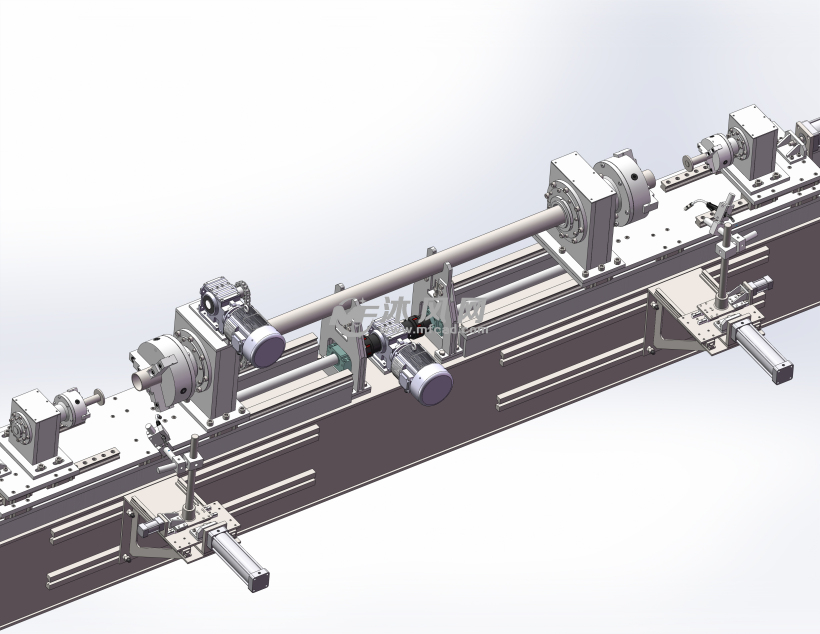 加长托辊旋转焊接机 - solidworks机械设备模型下载 - 沐风图纸
