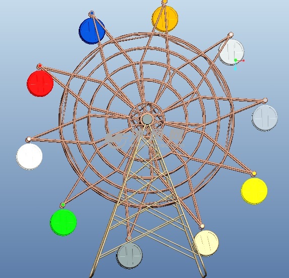 创意十彩摩天轮