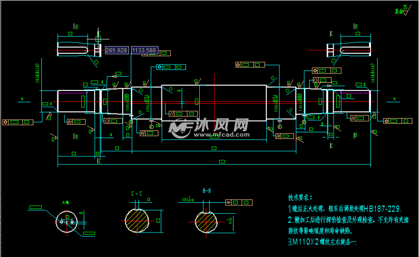 颚式破碎机偏心轴