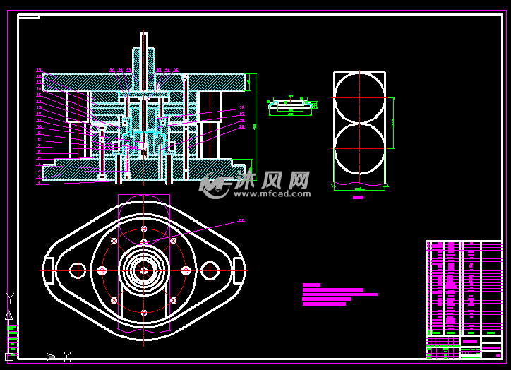 罩圈衝壓模具設計-落料拉深衝孔翻邊多工序複合模具