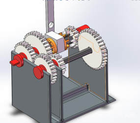 手摇式齿轮传动模型图纸合集的封面图