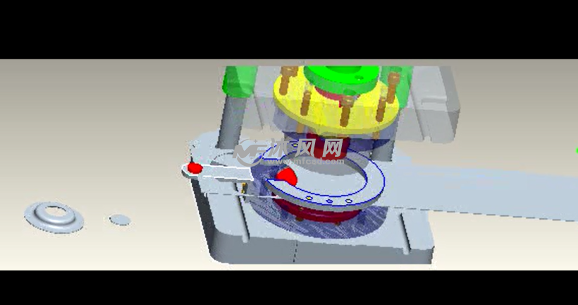 翻边模工作过程仿真动画