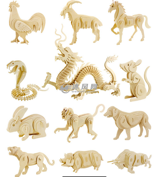 3d工艺品十二生肖