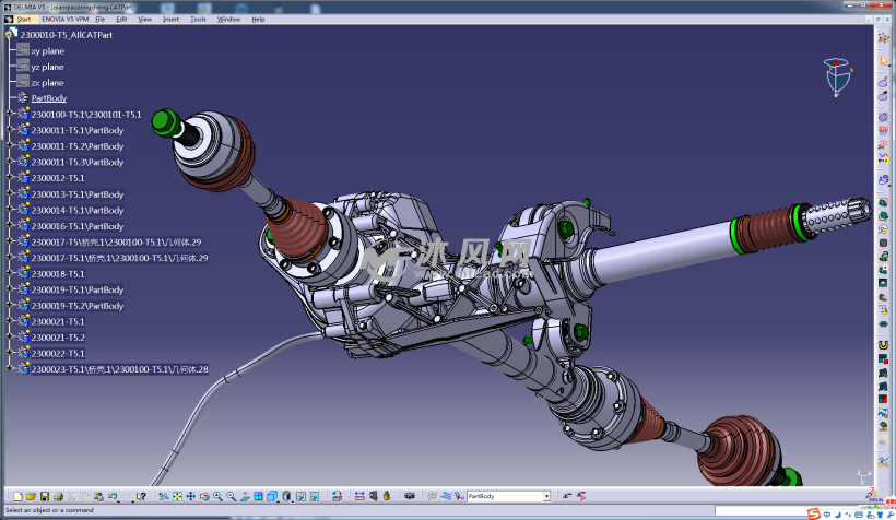 汽车前桥总成设计模型