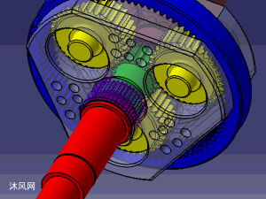 ngw31行星齒輪減速器傳動系統三維設計(仿真源文件)