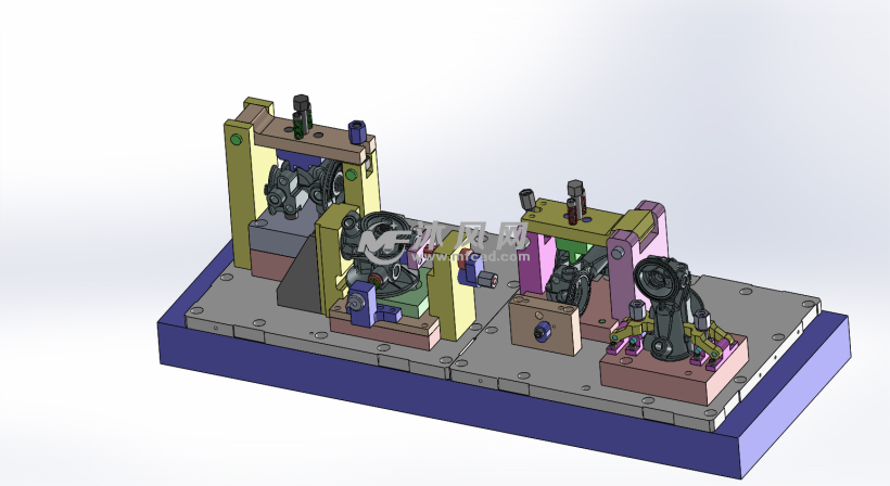纯手动加工中心夹紧工装