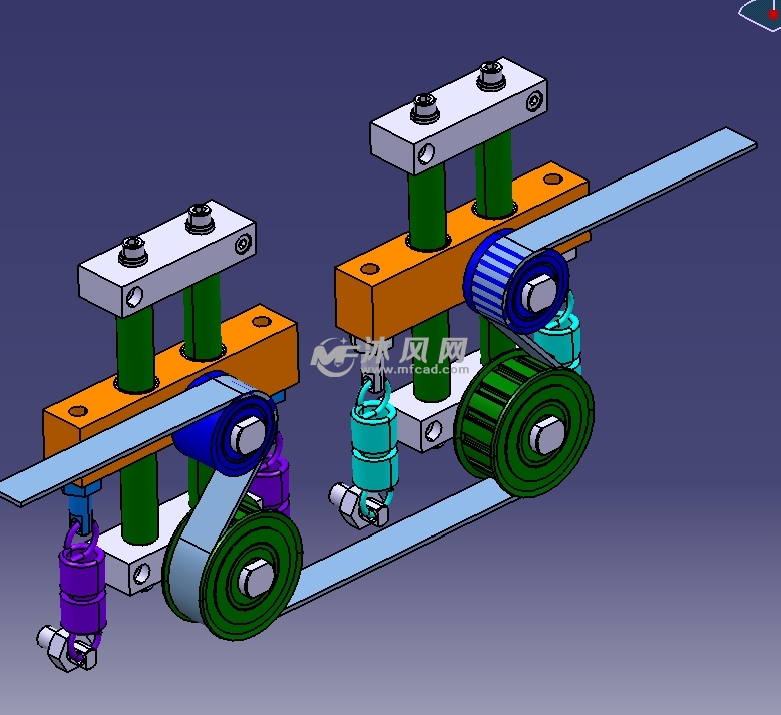 撑紧轮 弹簧装置