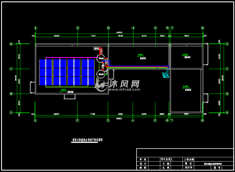 多套高速公路太阳能热水系统设计图纸