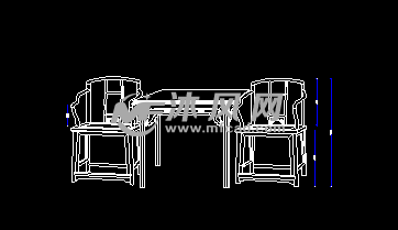 明式家具南官帽椅cad图纸