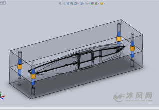 衝浪板製作工裝設計模型