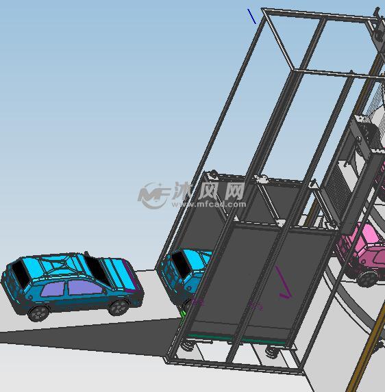 立体车库3d升降梯