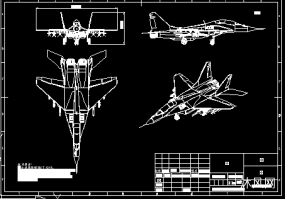 caxa航空航天图纸