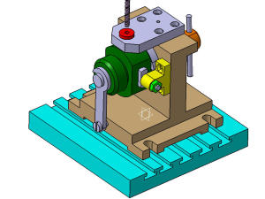 固定式钻模夹具