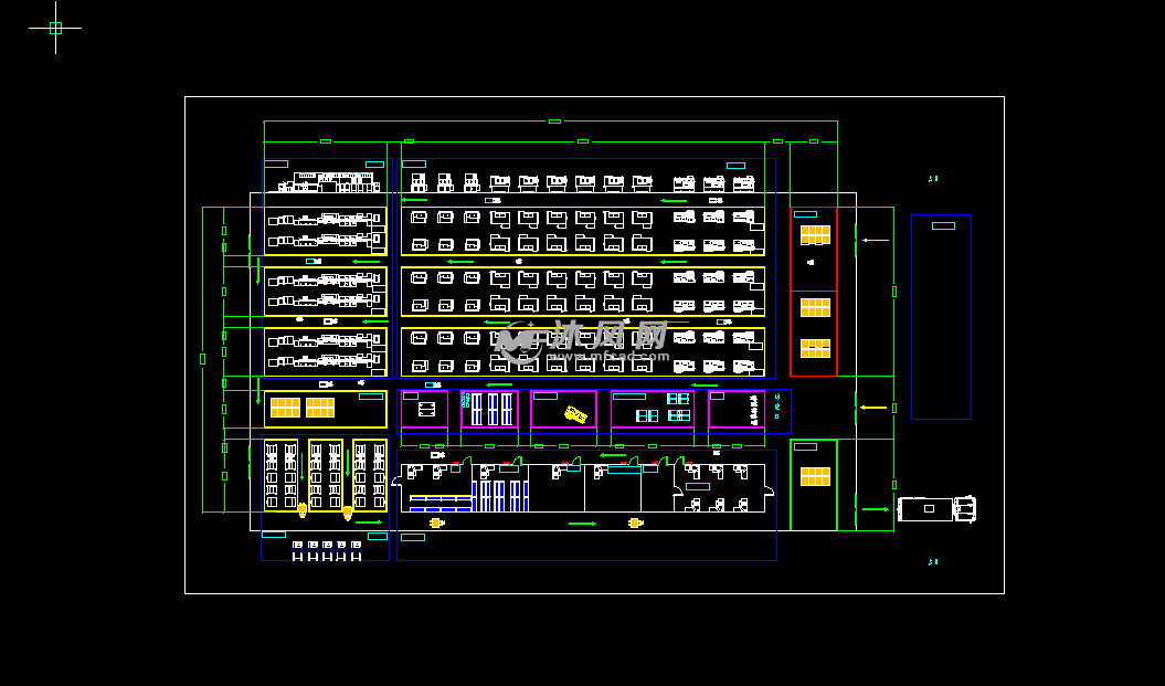 车间区域设备的布局图