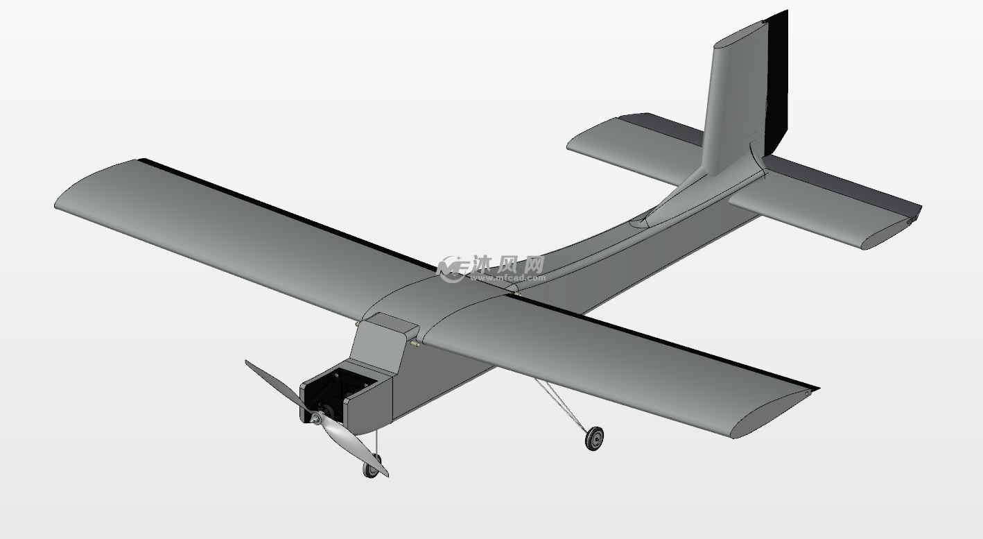 遙控航模飛機 - solidworks玩具公仔類模型下載 - 沐風圖紙