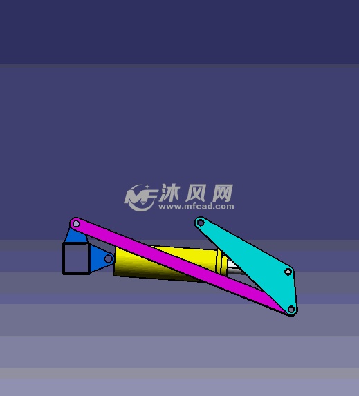 一种液压举升机构,dmu运动机构模拟