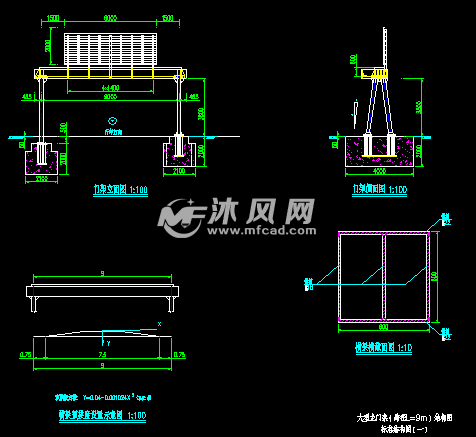 mj15大型龙门架(跨径l=9m)结构图