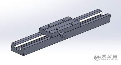 solidworks双轴心导轨