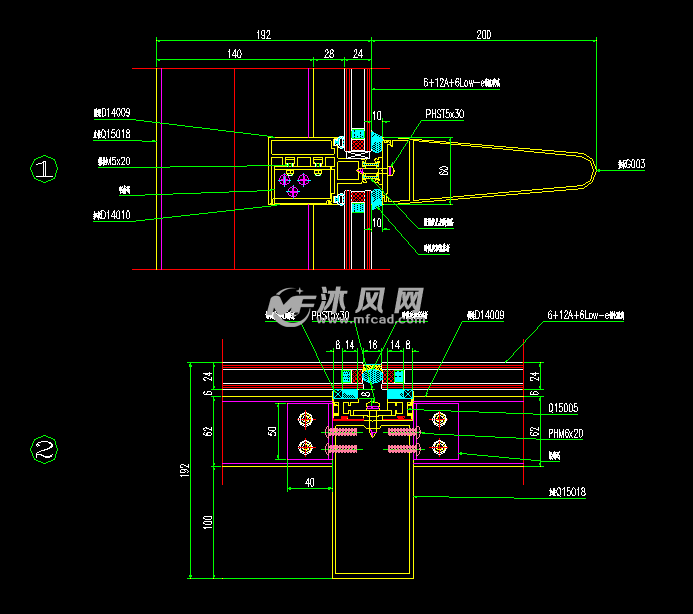 cad圖紙 建築圖紙 詳圖,圖庫 幕牆節點施工圖 本文地址:http://www.