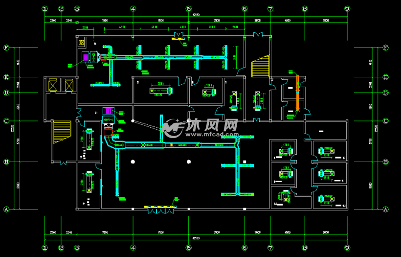 一层空调平面布置图