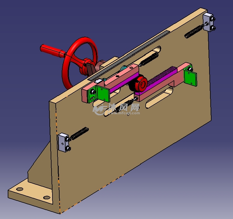 手动夹臂复位机构