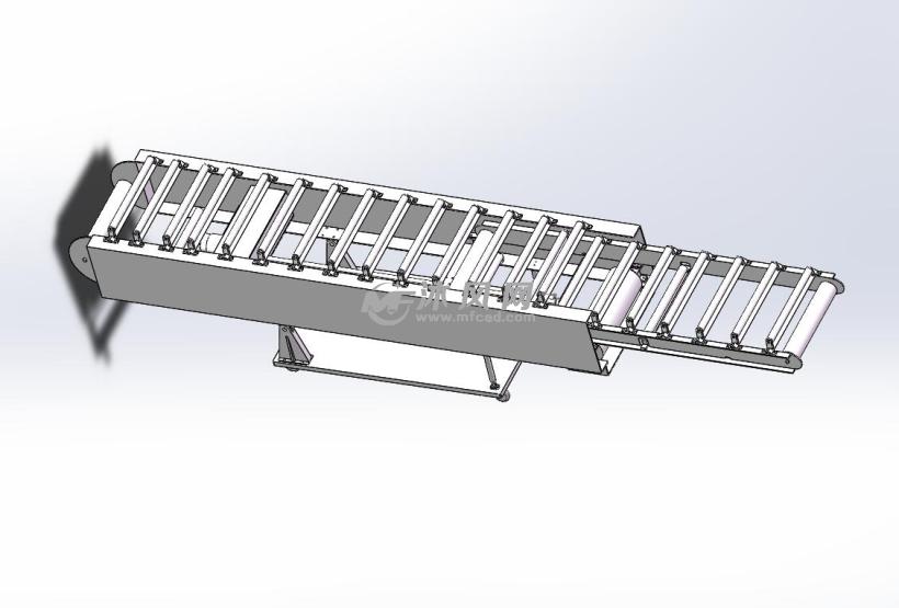 可移动伸缩带式输送机设计带三维图