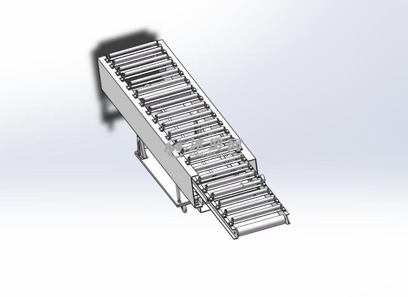 可移动伸缩带式输送机设计带三维图