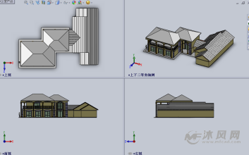 民屋(简易)设计模型三视图