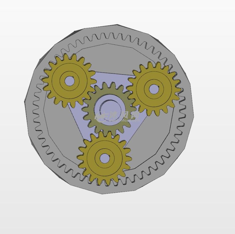 太阳齿轮设计俯视图