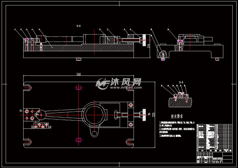 銑床夾具裝配圖-a0