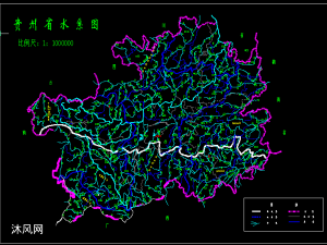 贵州省河流水系图